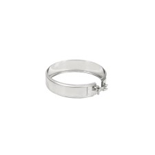 Pipe clamp on the bolt, stainless steel AISI 430, D = 130 mm