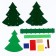 Set for creating a basket made of felt "New Year tree"
