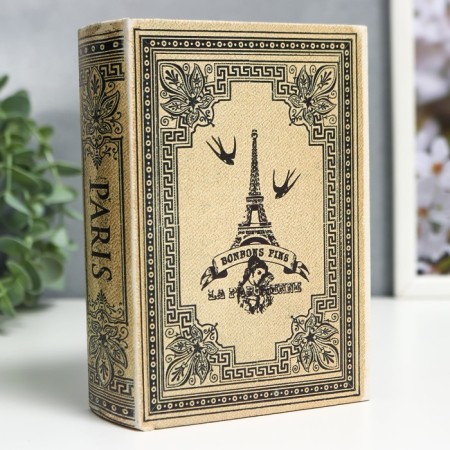 Broke Broke tree to the leatherette "Retro. Paris" 16x11x4.5 cm
