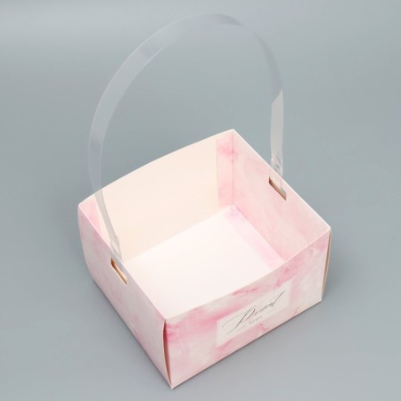 Carriage moisture -resistant for flowers "Gift", 15 x 10 x 13 cm-3