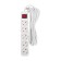 Extension cord Standard 5 nests, 5m, 3x1.0mm², s/h, with a switch, white rexant