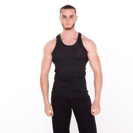 T -shirt male, black color, size 48-2