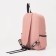 A backpack with a zipper, an outer pocket, 2 side pockets, pink color