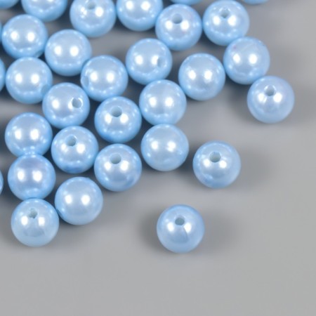 Set of beads "Pearls" d 12 mm, 250 grams, light blue-1