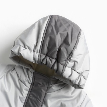 Set (jacket/semicunner) for children, pearls/gray, height 92 cm-1