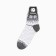 Women's socks, gray/white color, size 23-25