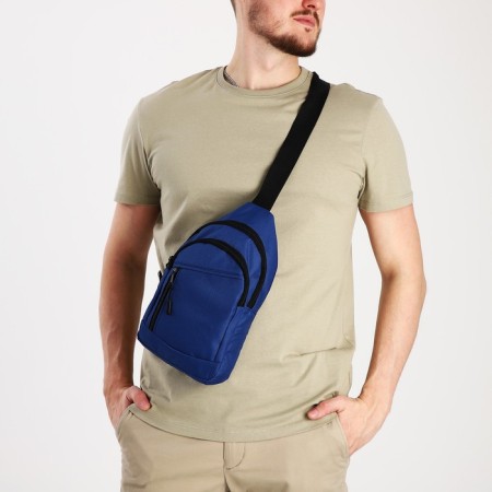 Squint bag ZFTS, textiles, blue color