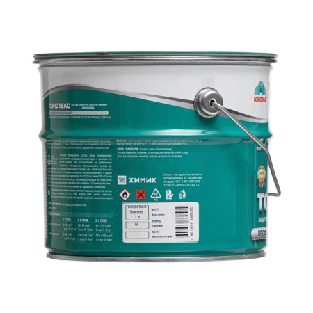 The composition of the protective-decorative tone-tetex "Krona" colorless 3 liters-3