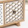 Casket wood chest of drawers 3 boxes "mesh" beige-white 10x33x14 cm