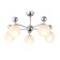 Ceiling EVOLUCE lamp. Sle106102-05. Pechio. 5x60 watts, E27, 63x63x34 cm, chromium color