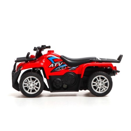 ATV metallic "grizzly", inertial, red color-1