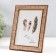 Photo frame plastic 13x18 cm "Wood drawing" with copper stroke 21.5x16.5 cm