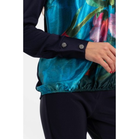 Female blouse, size 50, blue color-7