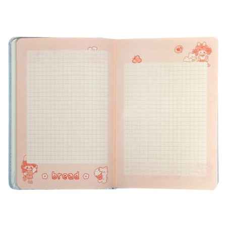 Gift notebook, a6+ 132 sheets, color block, with a stream on a magnet, PVC cover, "anime", mix-6