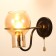 Sconces "Kagan" E27 40W Black 12x24x23 cm