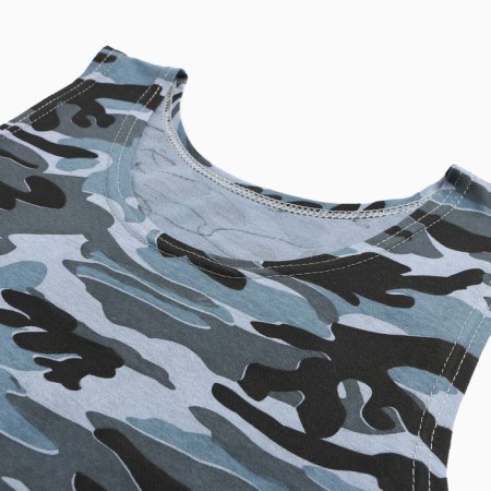 T -shirt male, blue color/camouflage, size 48-5