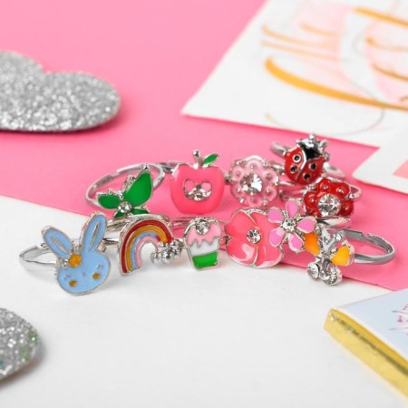 Children's ring "chosen" animal world, shape of mix, color mix, dimensionless