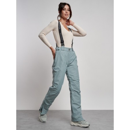 Semi-combinezone ski insulated female winter, size 44, color light gray-8