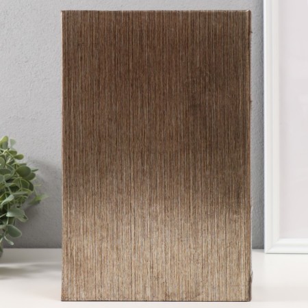 Safe Brush Tree leatherette "Buddha's head" embossing, under metal 30x20x6.8 cm-5