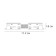 Connector -conducting direct art lamp Optima A740333, 1.8x11.2x1.8 cm, white