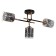 Roberta chandelier 3he27 40W black and gold 52x26x27 cm Bayerlux