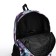 Youth backpack from textiles, 3 pockets, blue color