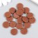 DECOR for creativity PVC "Chocolate cookie" set of 20 pcs 1.5x1.5x0.3 cm