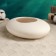 Kashpo - Bonsian "Galka" for cacti and succulents, white, 23x18x7cm