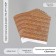 Scrapbooking paper "Umbrella" density 180 grams set 10 pcs 15.5x17 cm