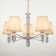 Chandelier 1091/5wt 40W E27 white 60x60x38-78 cm Bayerlux