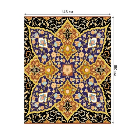 The tablecloth "Lepestorous extravaganza", rectangular, Saten, size 145x180 cm-1