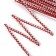 Red-silver braid “wave”, width 0.8 cm, in package 25 m