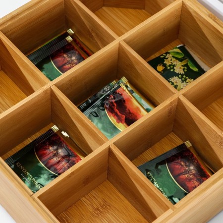 Organizer for storage, 30 × 30 × 10 cm, bamboo-3