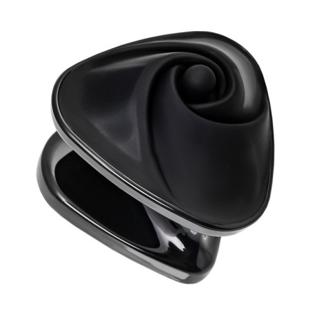 Vibrator Mystim Heart os Desire with electrical stimulation, 6.7 cm, silicone, black color-7