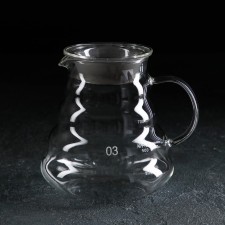 Glass teapot with a breeze cover, 700 ml