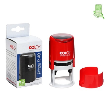 Equipment for round printing automatic Colop Printer R40, diameter 41.5 mm, with a lid, mix