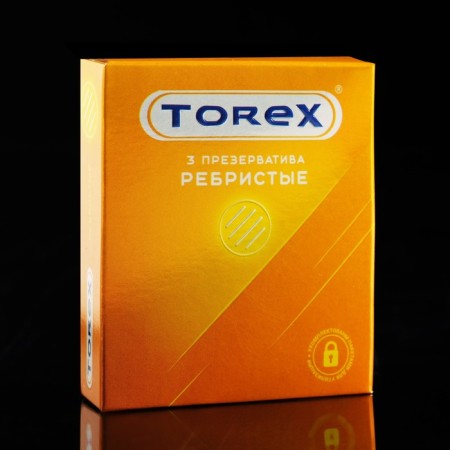 Torex condoms ribbed, 3 pcs.