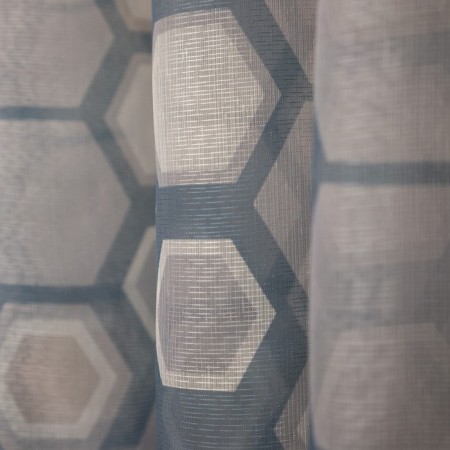 Witerra Len 150x270cm curtain, gray, PE100%-5