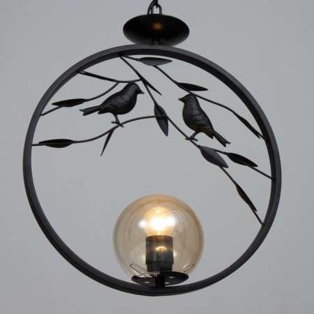 Lamp Bayerlux "Birds" 1he27 40W black 27x14x55cm-2