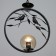 Lamp Bayerlux "Birds" 1he27 40W black 27x14x55cm