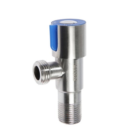 Ball the ball Accoona A473C-4, 1/2 "X1/2" external thread, for everyday life. devices, corner, blue