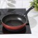 Flot Dilan Promo, D = 24 cm, plastic handle, anti -stick coating, burgundy color