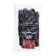 Motorcycle gloves with protective inserts, steam, size m, black