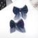 Hair clip "Marta" (set 2 pcs) shine, 7.5 cm, blue