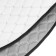 Nabbage on the front seat, velor, size 55 x 150 cm, gray