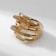 Ring Metal "Trend" movement, color gold, size 17