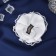Hair elastic band Bant "Schoolgirl" lace and beads, D-7 cm, white