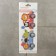 A set of double hooks of self -adhesive "animals", 2 pcs, drawing mix
