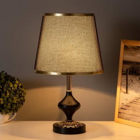 Table lamp "waist" 1x40W E27 Black/gold 25x25x43cm-1