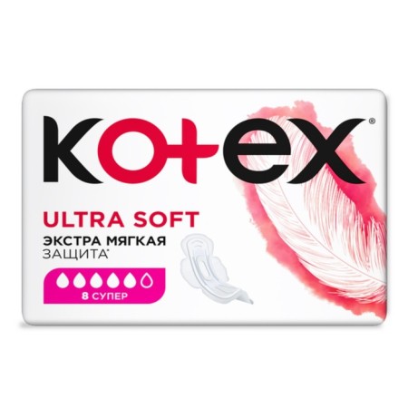 Kotex gaskets Ultra soft Super 8 pcs.-1
